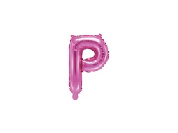 Balon foliowy litera "P" różowa - 35 cm