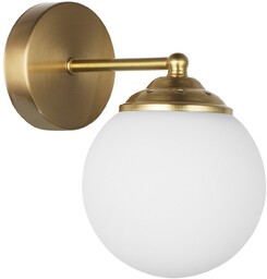 LAMPA ŚCIENNA KINKIET NOWOCZESNY SZCZOTKOWANY ZŁOTY FINO W1