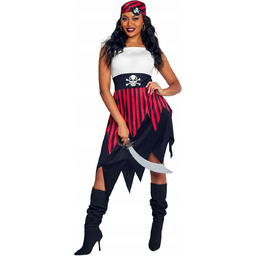 KOSTIUM PIRATKA DAMSKI PRZEBRANIE KOBIECY STRÓJ PIRACKI HALLOWEEN