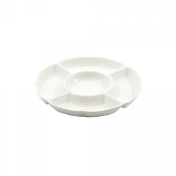 La Porcellana Bianca Okrągła Taca Do Przekąsek 31.5