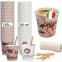 Caffetti 150 szklanek do kawy 3 uncje +
