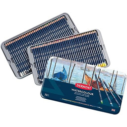 Derwent, 72 Kredki Akwarelowe Derwent Watercolour Pencils,