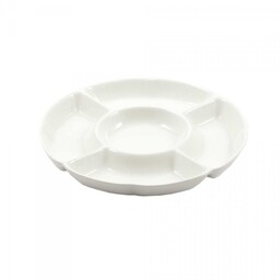 La Porcellana Bianca Okrągła Taca Do Przekąsek 35.5