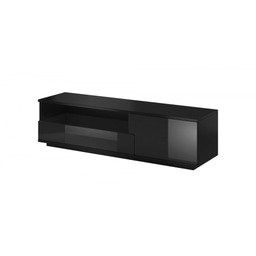 Cama Meble Szafka RTV MUZA 138/40/41 czarny/ czarny