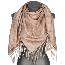 Chusta damska przejściowa VINTAGE na prezent z frędzlami