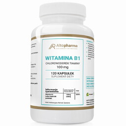 WITAMINA B1 100mg TIAMINA + PREBIOTYK PRODUKT WEGE