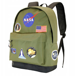 Plecak Szkolny Dwukomorowy Nasa Infinity Khaki 30x43x18cm
