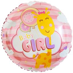 Balon foliowy Baby Girl z żyrafą - 46