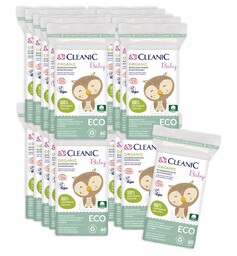 Cleanic Baby ECO Organic Płatki bawełniane dla niemowląt