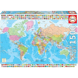 Educa Borras 18500 Map of The World with