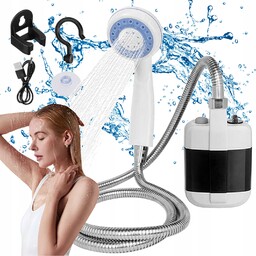 Prysznic Turystyczny Bezprzewodowy Z Przyssawką I Hakiem