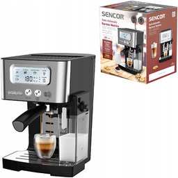 Ekspres ciśnieniowy kolbowy Sencor SES4090SS Caffe Latte Cappuccino