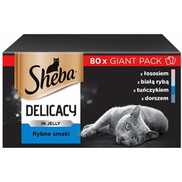 Sheba Delicacy Rybne Smaki W Galaretce, Z Łososiem,