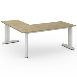 Biurko PRIMO FLEXIBLE 1800 x 1800 mm, dąb