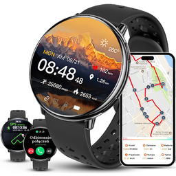 Zegarek damski SMARTWATCH F50-GPS- czarny PROF