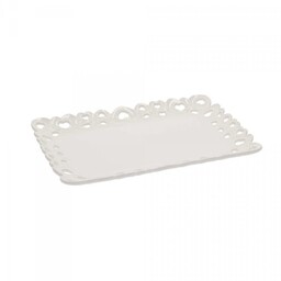 La Porcellana Bianca Zdobiona Taca Do Serwowania 31