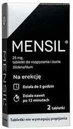 Mensil 0,025g, 2 tabletki do rozgryzania i żucia