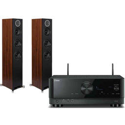 Yamaha RX-V4A (czarny) + Debut Reference F5 (czarny)