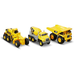 Cat ToysOfficial Construction Die Cast Metal 3-pak pojazdów