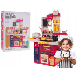 Interaktywna Duża Kuchnia 80 Elementów Mały Kucharz Bogate