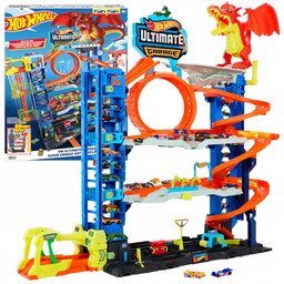 Hot Wheels City Zestaw Garaż Atak Smoka Tor