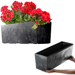Skrzynka balkonowa Fontana 56cm czarny beton