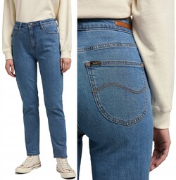 Lee CAROL REGULAR STRAIGHT Light Stone MOM JEANS