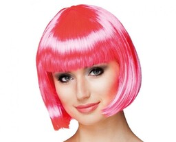 Peruka kabaret różowa