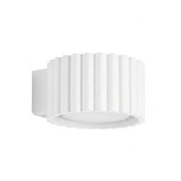 Kinkiet aluminiowy biały 10cm Gx53 z serii AURA