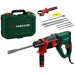 Wiertarka Udarowa Parkside 1050W Młotowiertarka Elektryczna D4 Akcesoria