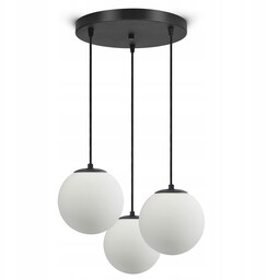 Lampa Sufitowa Wisząca Żyrandol Full Globe Glass 561-EZ3