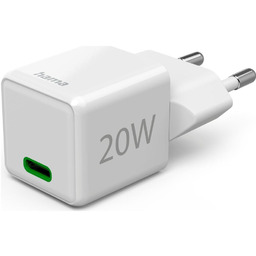 Hama supermini 20W PD/QC 1x USB-C biały