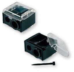 Top Choice Makijaż Temperówka podwójna czarna 35340