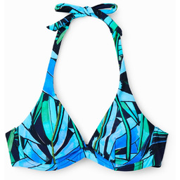 Góra od bikini w tropikalny deseń