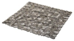ALSEA Mata łazienkowa PEBBLE 53x53 cm szara transparentna
