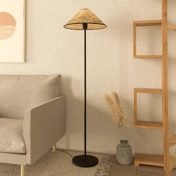 EGLO Lampa stojąca Oxpark, salon / jadalnia, tkanina