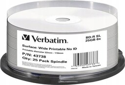 Płyta Blu-ray Verbatim Bd-r Sl 25 Gb 25