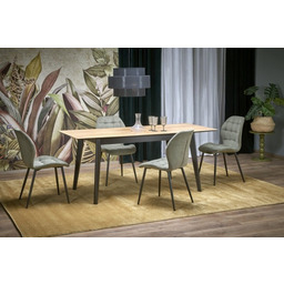 GULIAN stół rozkładany, blat - dąb wotan, nogi