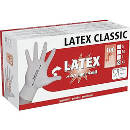 Kerbl Rękawiczki lateksowe rozm. XL, 100 szt. lekko