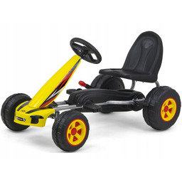 Gokart na pedały Milly Mally Viper Żółty