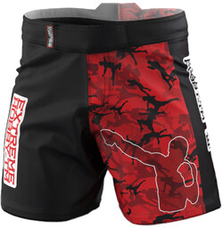 Extreme Hobby Spodenki MMA Athletic Red Warrior Black/Red