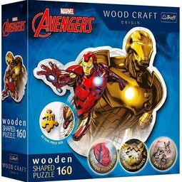 Trefl PUZZLE DREWNIANE 160 ODWAżNY IRON MAN TREFL