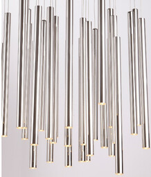ORGANIC 33 lampa wisząca wielokrotna rurki 33x1 chrom