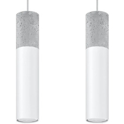 Lampa wisząca BORGIO 2 biały SL.0648 - Sollux