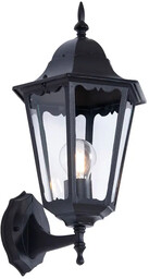 Lumes Czarna klasyczna lampa ścienna na dom -