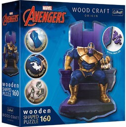 Trefl PUZZLE DREWNIANE 160 THANOS NA TRONIE TREFL