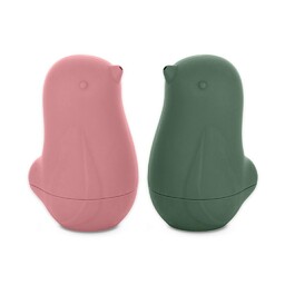 PETITE&MARS Zabawki kąpielowe silikonowe Love bird 2 szt.