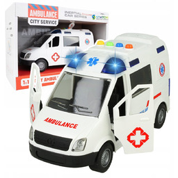 Auto Karetka Pogotowia Ambulans Otwierane Drzwi Światła Dźwięki