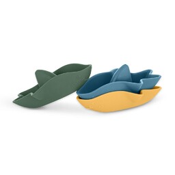PETITE&MARS Zabawki kąpielowe silikonowe Sharks 3 szt. 6m+