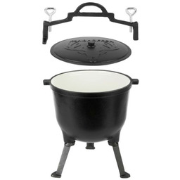 KonigHOFFER Kociołek myśliwski emaliowany 15L żeliwny